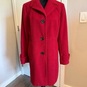 Style & Co. Vibrant Red Pea Coat